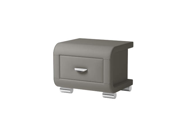 Тумба Orma Soft 3, цвет: Экокожа Серый