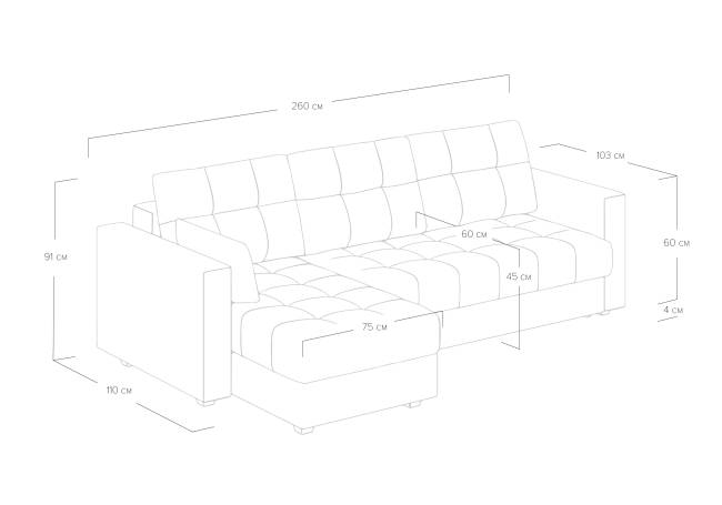 Диван Megapolis угловой Диван Megapolis угловой