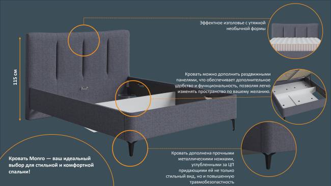Кровать Monro Кровать Monro