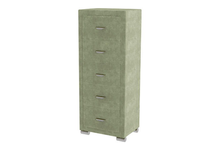 Комод Orma Soft 2 (5 ящиков), цвет: Лофти Олива Комод Orma Soft 2 (5 ящиков), цвет: Лофти Олива