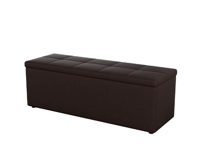 Двухместный пуф Orma soft 2, цвет: Экокожа Коричневый