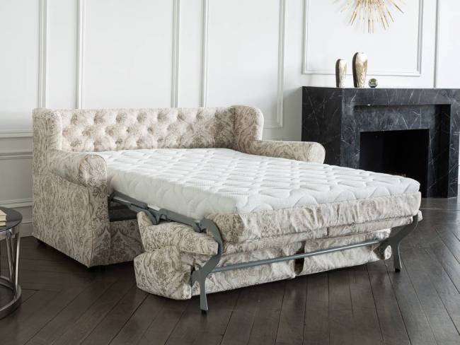 Диван Synergy Grace с механизмом и матрасом в разложенном виде Диван Synergy Grace с механизмом и матрасом в разложенном виде