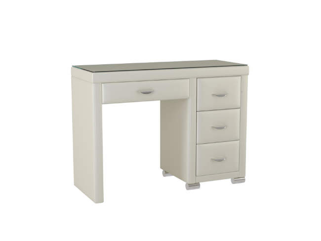 Туалетный стол OrmaSoft 2 (4 ящика) правый, цвет: Экокожа Молочный перламутр Туалетный стол OrmaSoft 2 (4 ящика) правый, цвет: Экокожа Молочный перламутр