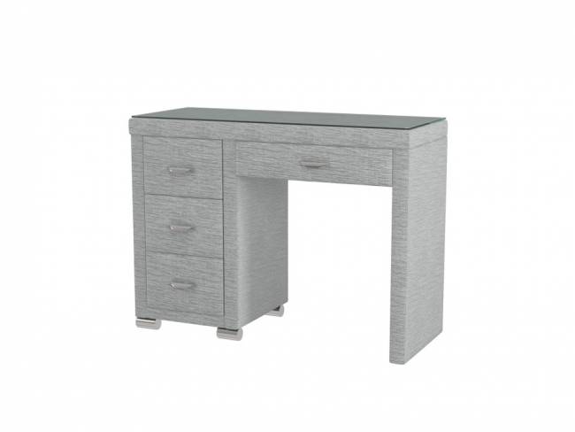 Туалетный стол OrmaSoft-2 (4 ящика) левый, цвет: Глазго Серый Туалетный стол OrmaSoft-2 (4 ящика) левый, цвет: Глазго Серый