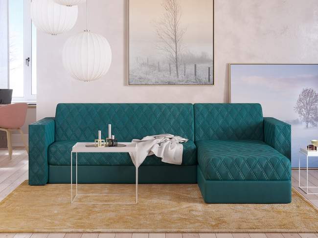 Диван угловой с пуфом Ergonomic ambition Диван угловой с пуфом Ergonomic ambition