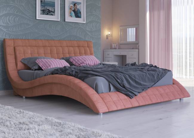 Кровать Атлантико с подъемным механизмом, цвет: Лофти Рыжий Кровать Атлантико с подъемным механизмом, цвет: Лофти Рыжий