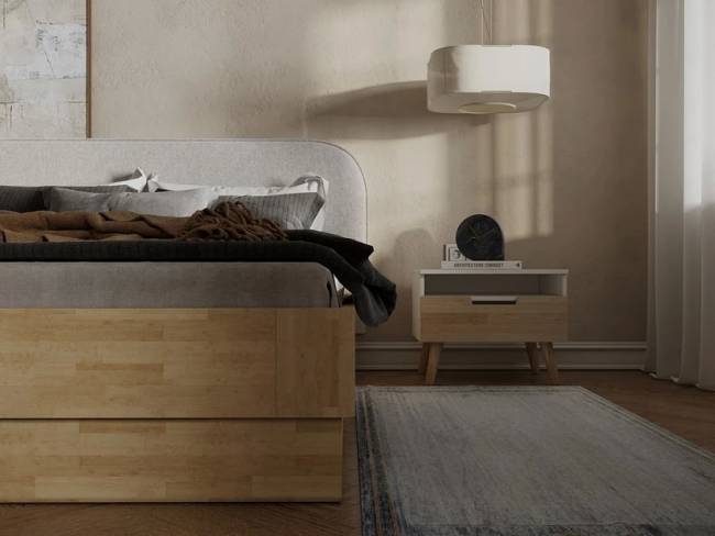 Кровать Lagom Plane Wood с подъемным механизмом Кровать Lagom Plane Wood с подъемным механизмом