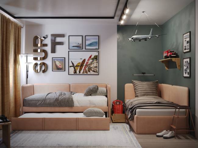 Кровать Bruno-Софа с выкатным ящиком Кровать Bruno-Софа с выкатным ящиком