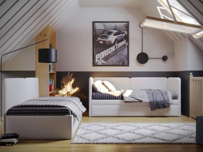 Кровать Bruno-Софа с выкатным ящиком Кровать Bruno-Софа с выкатным ящиком